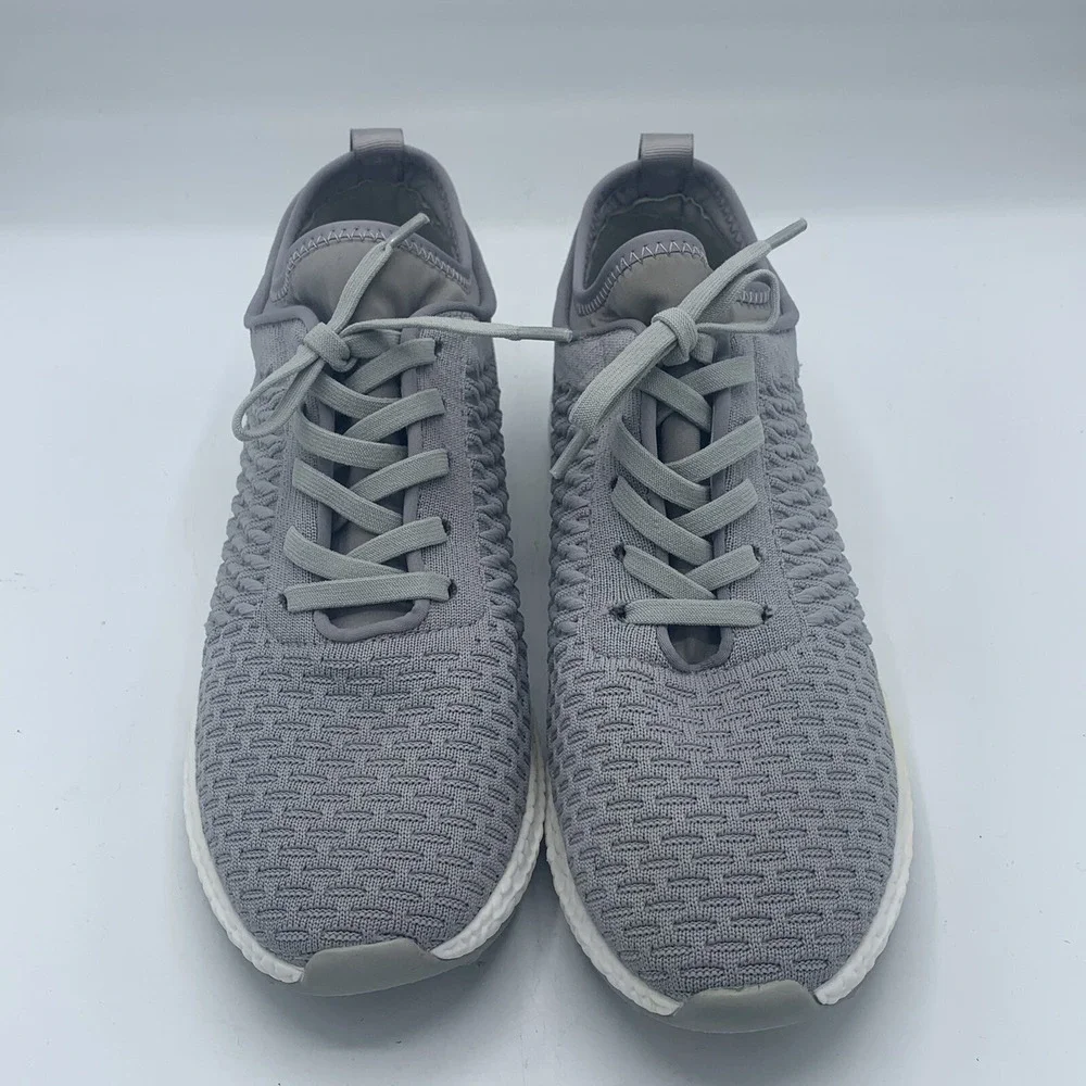 Aqua College Gray Knit Winiona Waterproof Lace Up Running Sneakers Women Sz 9.5M